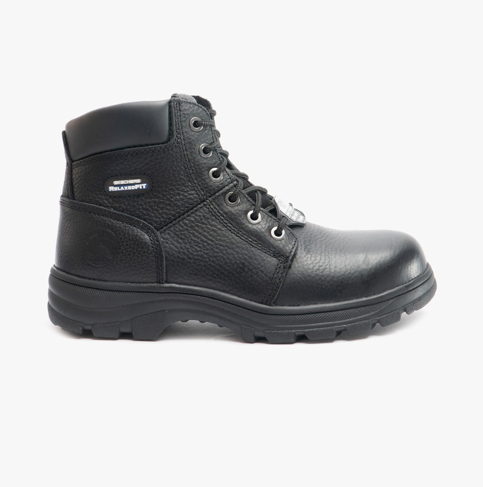 Skechers Work 77009EC WORKSHIRE Mens Safety Boots Black STB