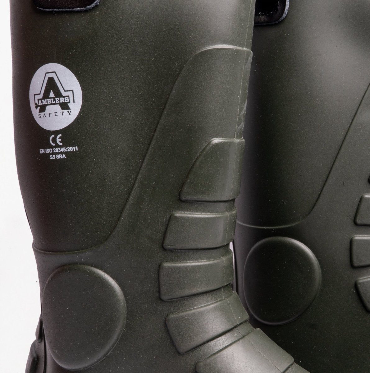 Amblers Safety FS97 Unisex Wellington Rigger Safety Boots Green 21154 - 33824 - 02 | STB.co.uk