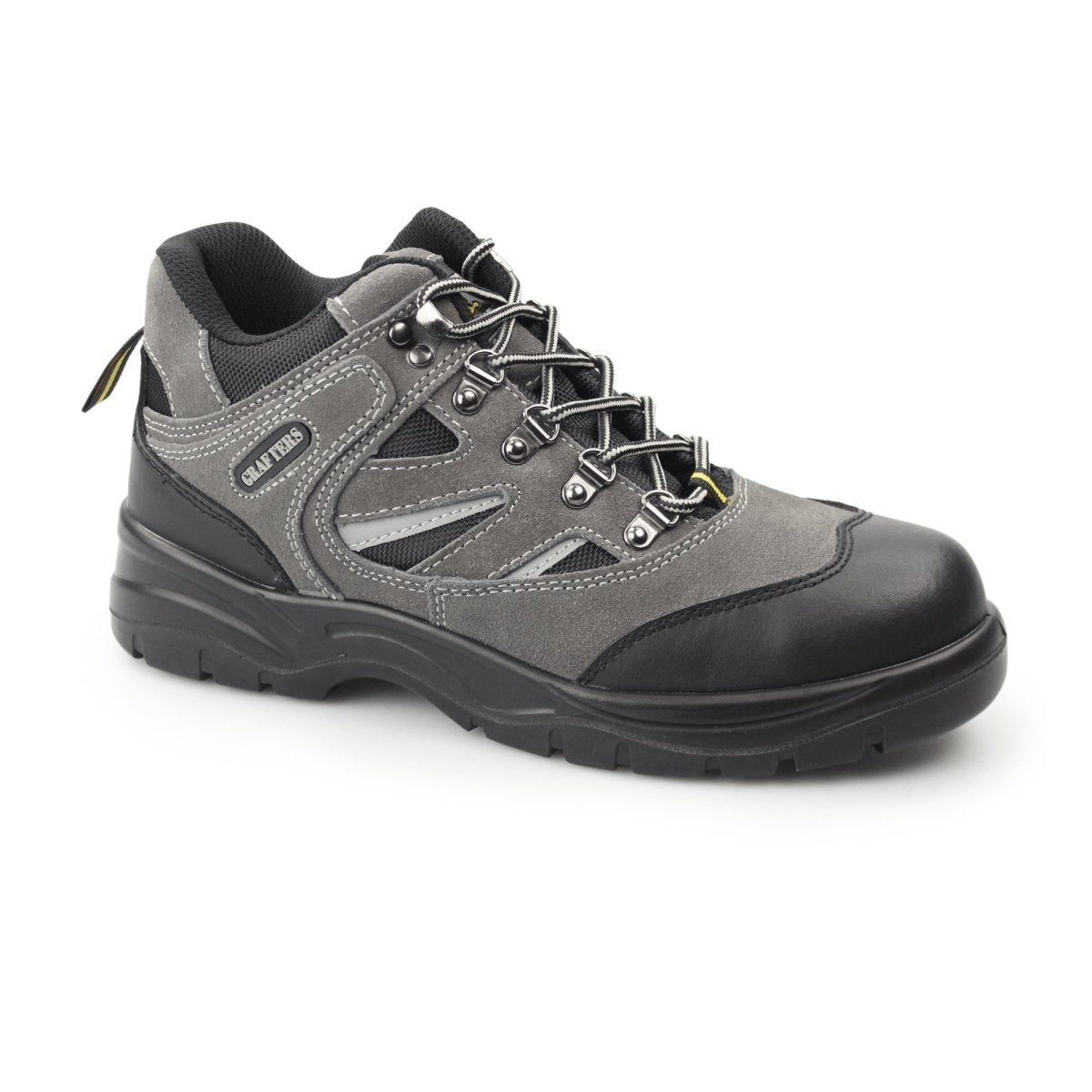 Grafters M685F Unisex Suede Hiking Safety Boots Grey Black STB STB