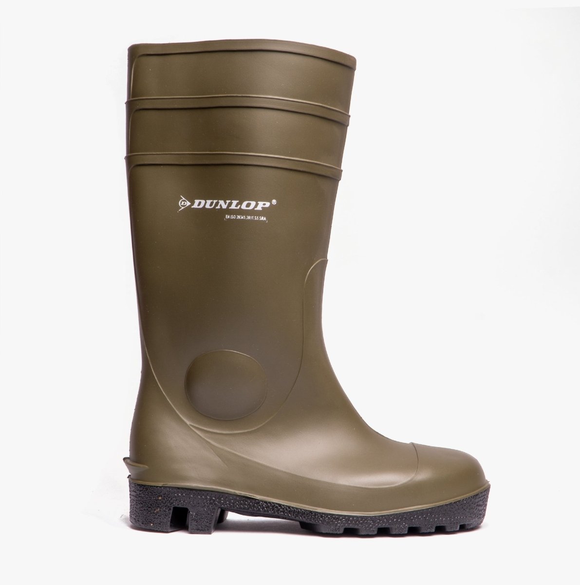 Dunlop Pricemastor PVC Welly Boots – Men’s Green Wellington Work Boots, Size 14 US - View #2