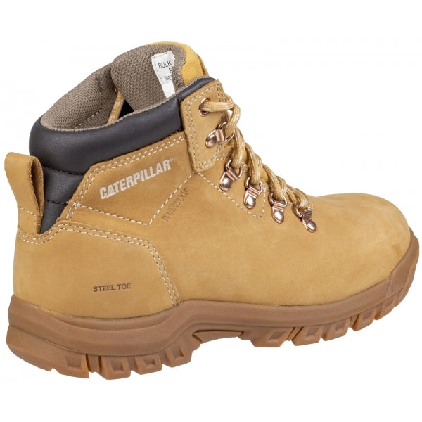 CAT MAE Womens Leather Safety Boots Honey