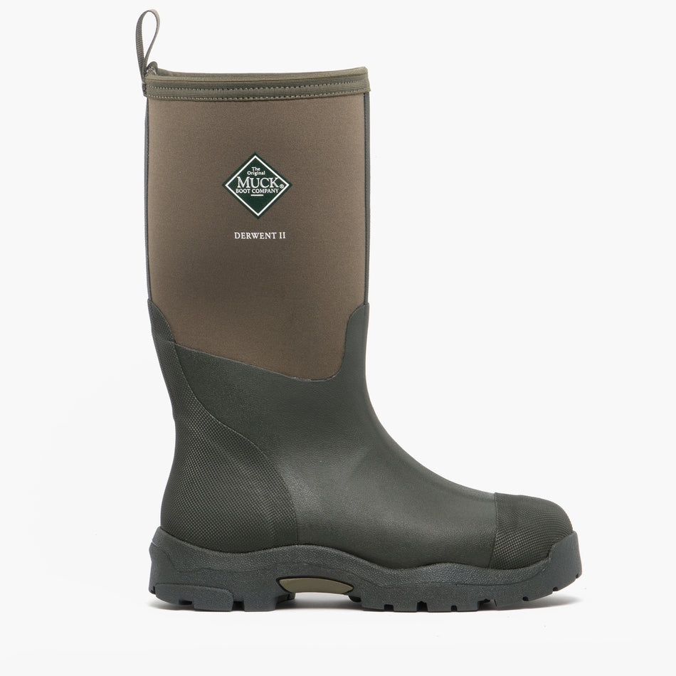 Muck Boots DERWENT II Unisex Rubber Wellington Boots Moss