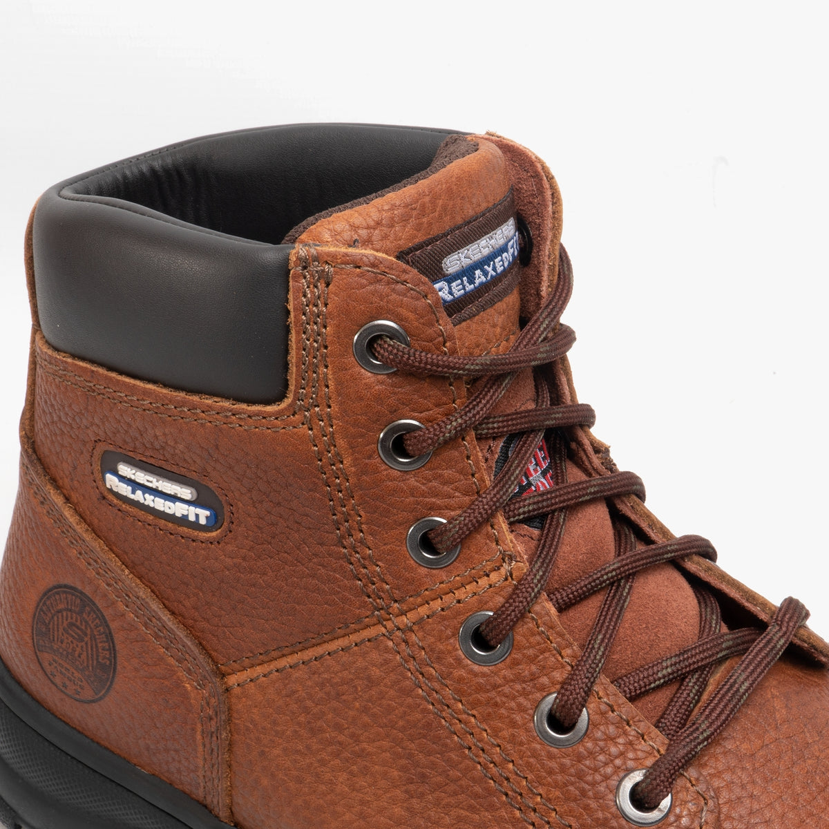 Skechers Work 77009EC WORKSHIRE Mens Safety Boots Brown STB