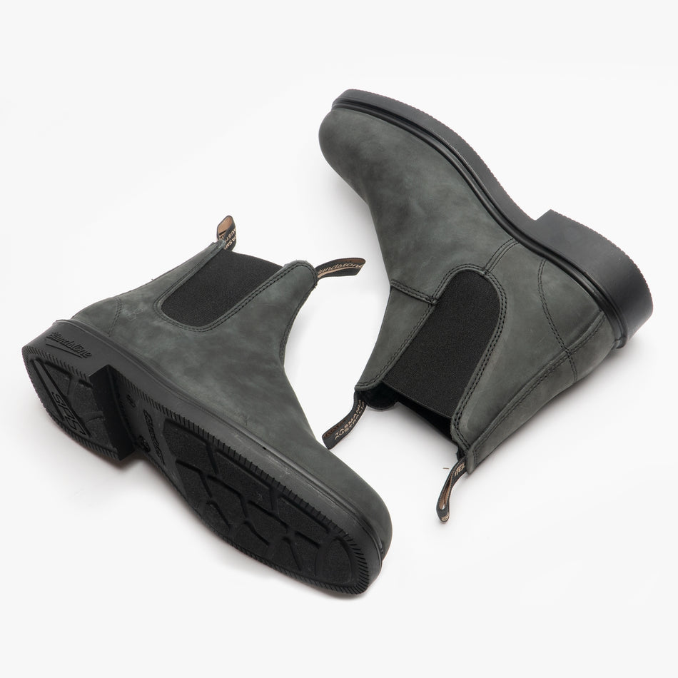 Blundstone 1308 Unisex Leather Chelsea Boots Rustic Black