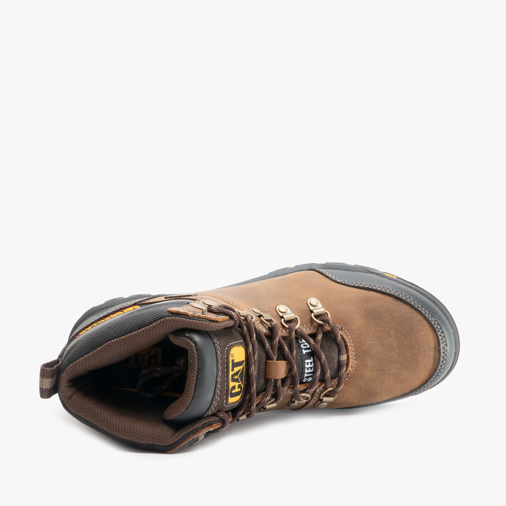 CAT FRAMEWORK Mens Safety Boots Brown | STB