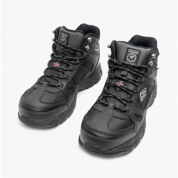 Skechers work mens ledom steel toe wp hotsell