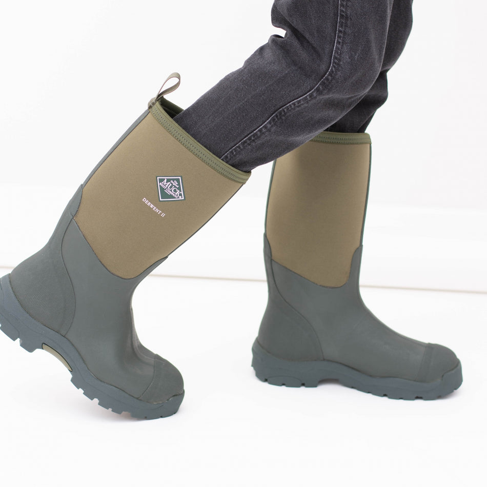 Muck Boots DERWENT II Unisex Rubber Wellington Boots Moss