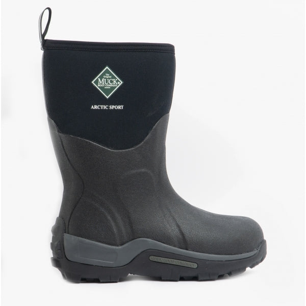 Muck Boots ARCTIC SPORT SHORT Unisex Rubber Wellington Boots Black