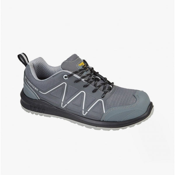 Grafters M989F Mens Composite Non-Metal Safety Trainers Grey