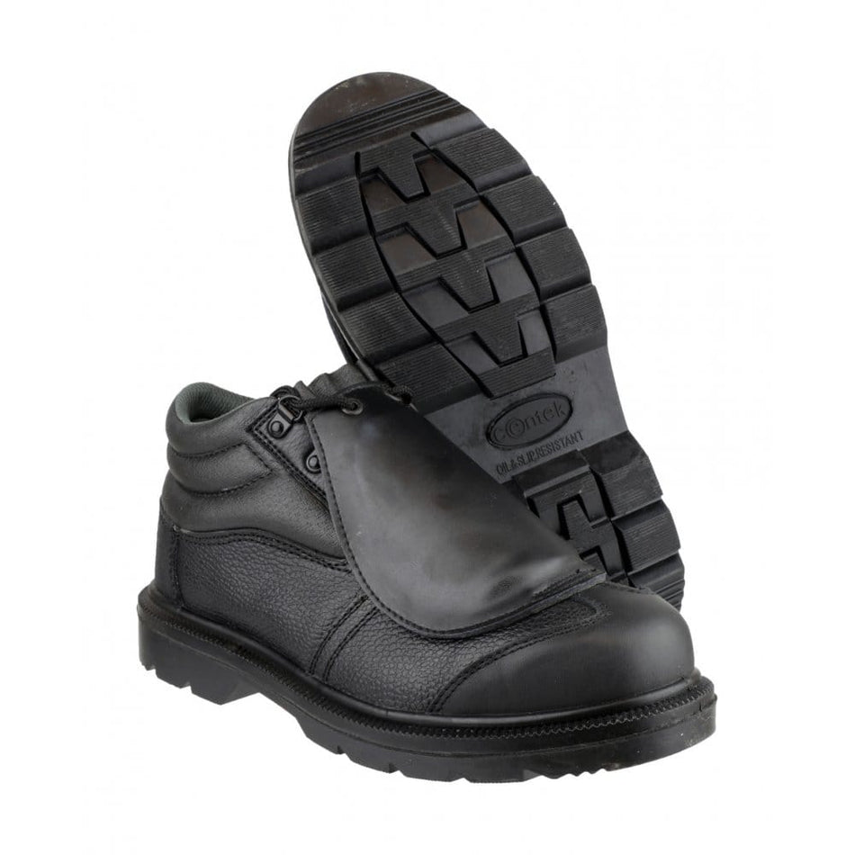 Centek FS333 Unisex Leather Metatarsal Safety Boots Black