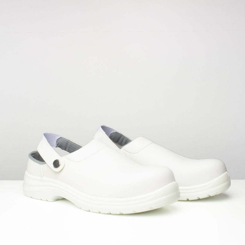 Amblers Safety FS512 Unisex Safety Clogs White