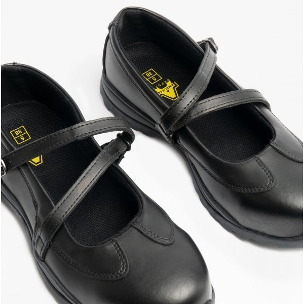 Amblers Safety FS55 Womens Leather Safety Shoes Black