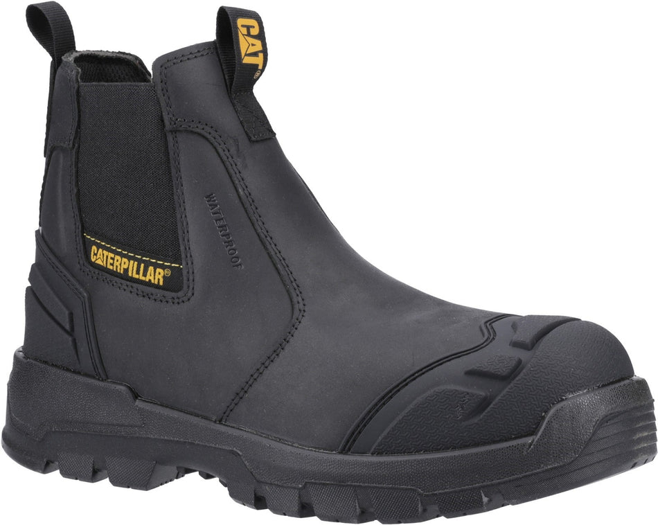 CAT STRIVER XL Mens Waterproof Dealer Safety Boots Black/Yellow