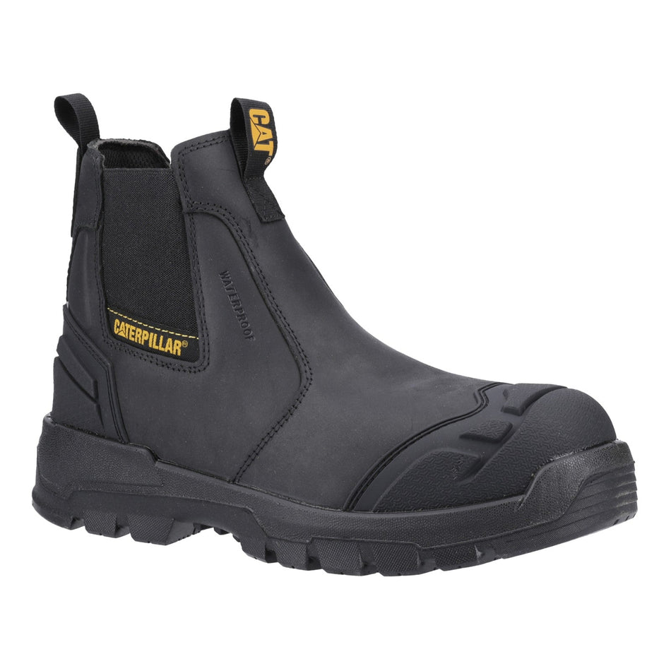 CAT STRIVER XL Mens Waterproof Dealer Safety Boots Black/Yellow