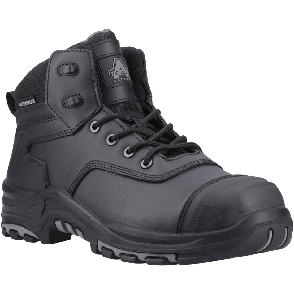 Amblers Safety AS304C Unisex Waterproof Comp. Toe Safety Boots Black