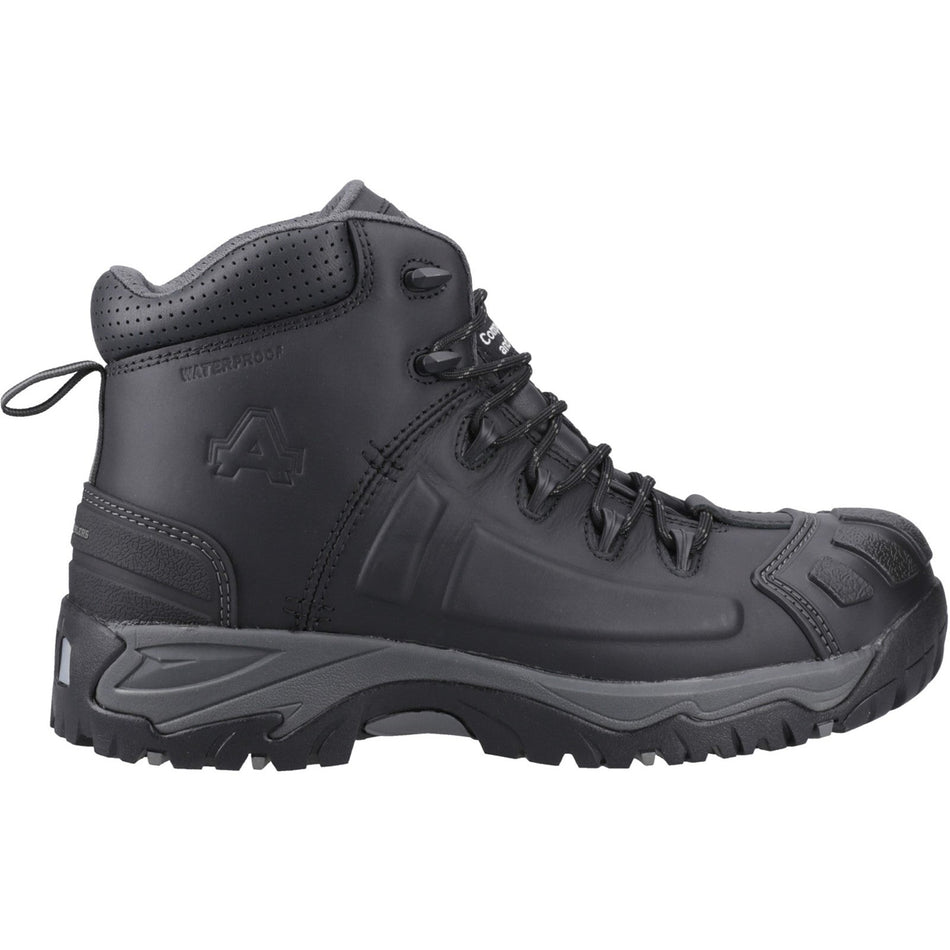Amblers Safety AS35C Unisex Waterproof Comp. Toe Safety Boots Black