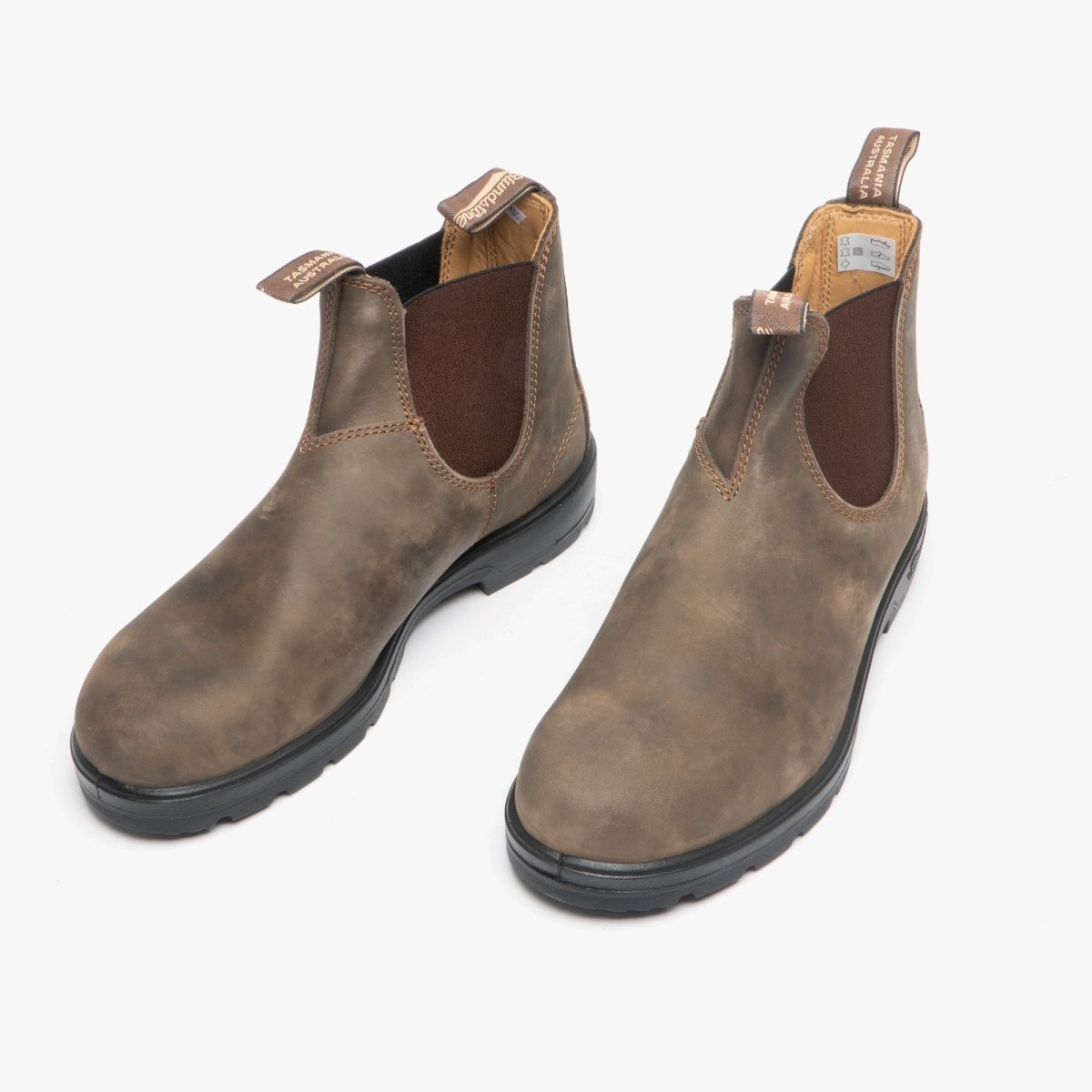 Blundstone 585 Unisex Premium Nubuck Chelsea Boots Rustic Brown STB STB