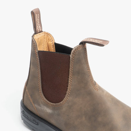Blundstone 585 Unisex Premium Nubuck Chelsea Boots Rustic Brown 585 - 3 | STB.co.uk