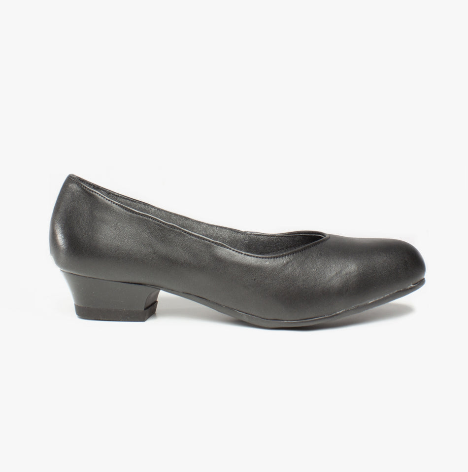 Amblers Safety FS96 Womens Leather Safety Court Shoes Black