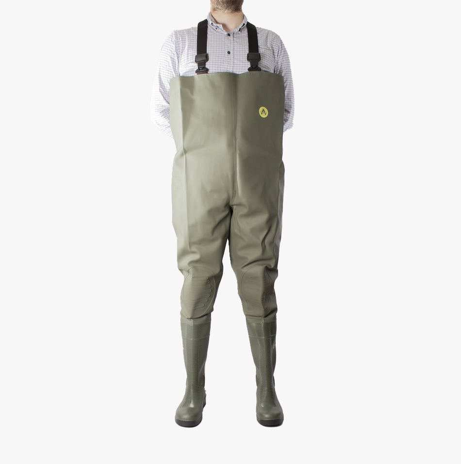 Amblers Safety TYNE Unisex Safety Waders Green