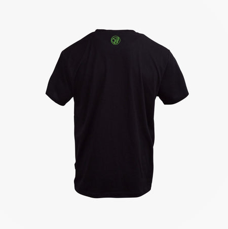 Apache DELTA Mens Workwear T-Shirt Black back view with debossed logo detail