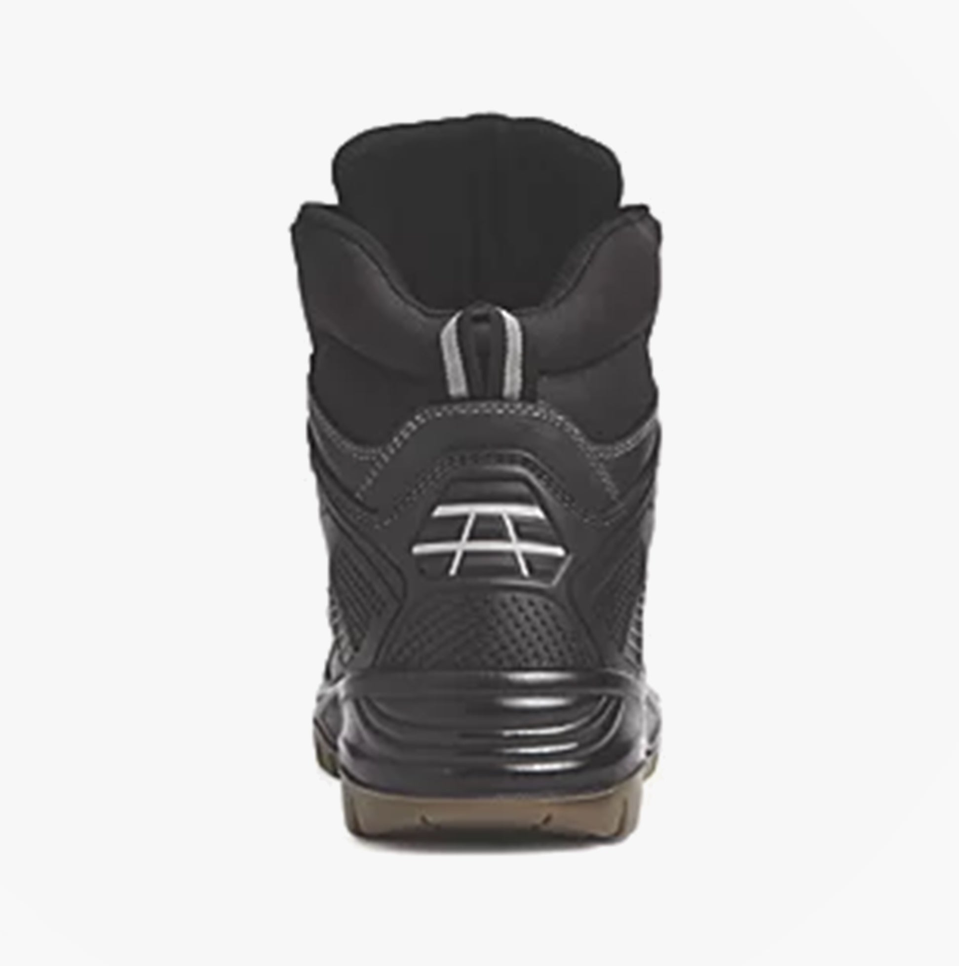 Apache RANGER Unisex Boots Black rear view showing ankle height and sleek design.