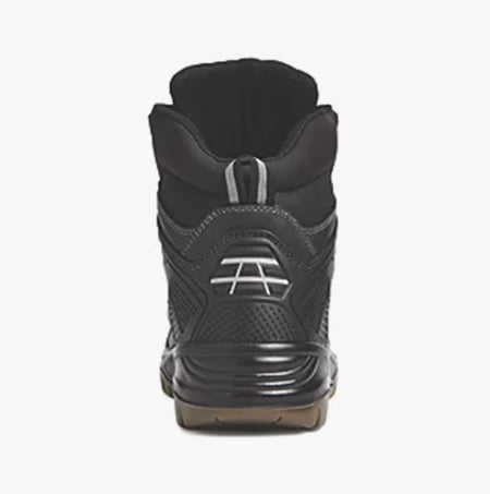 Apache RANGER Unisex Boots Black rear view showing ankle height and sleek design.