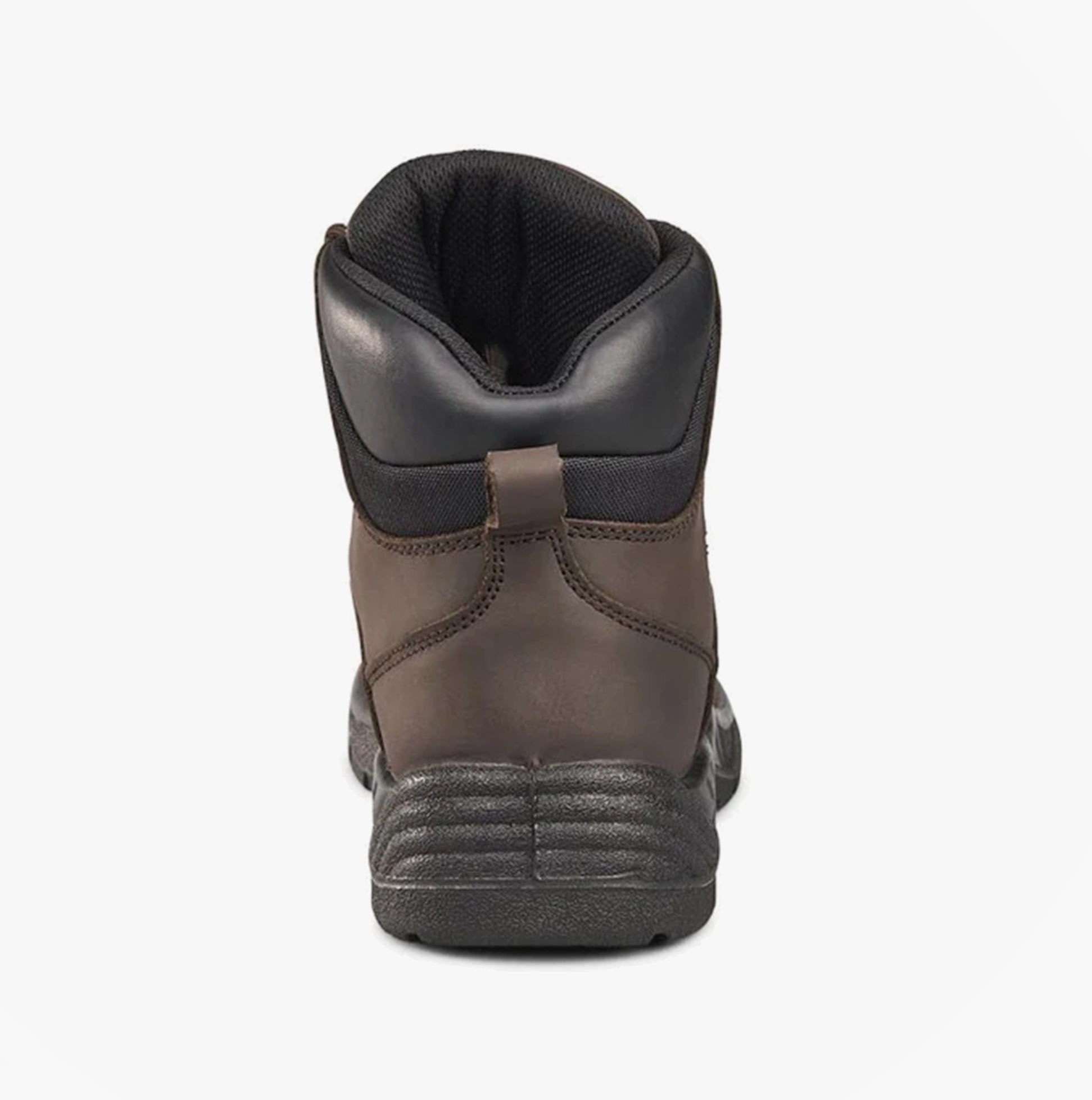 Apache SS813SM Unisex Boots Brown back view, featuring leather upper, lace-up closure, and rubber sole.