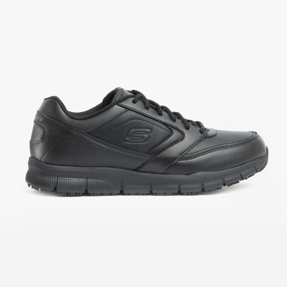 Skechers Work 77156EC Nampa SR Mens Slip Resistant Work Trainers Black