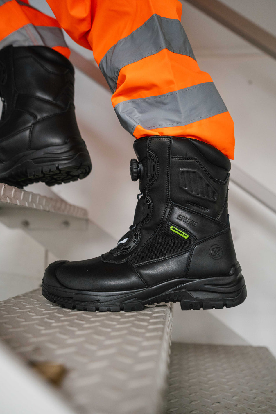 Apache RICHMOND Unisex Waterproof Composite Toe Safety Boots Black