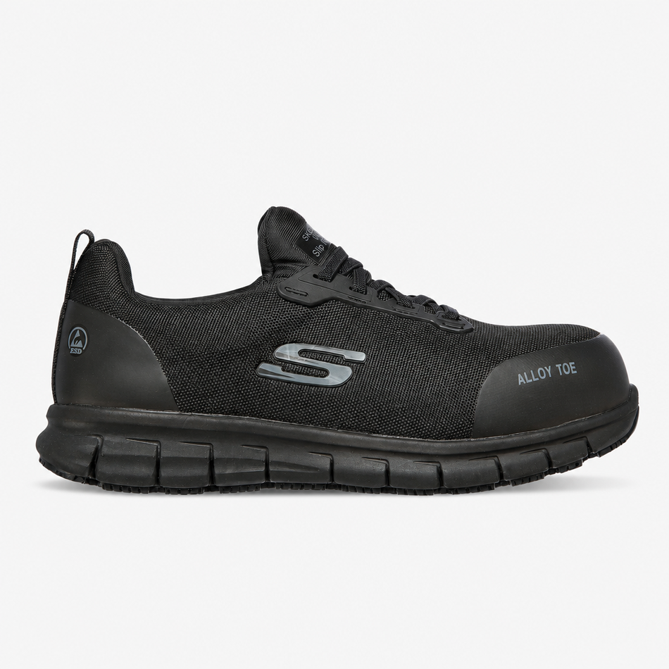 Skechers Work 108041EC Sure Track - Jixie Womens Alloy Toe ESD Safety Trainers Black