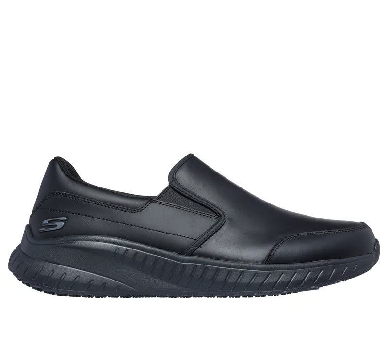 Skechers Work 200292EC Squad Chaos - Rockrath Mens Slip Resistant Work Loafers Black