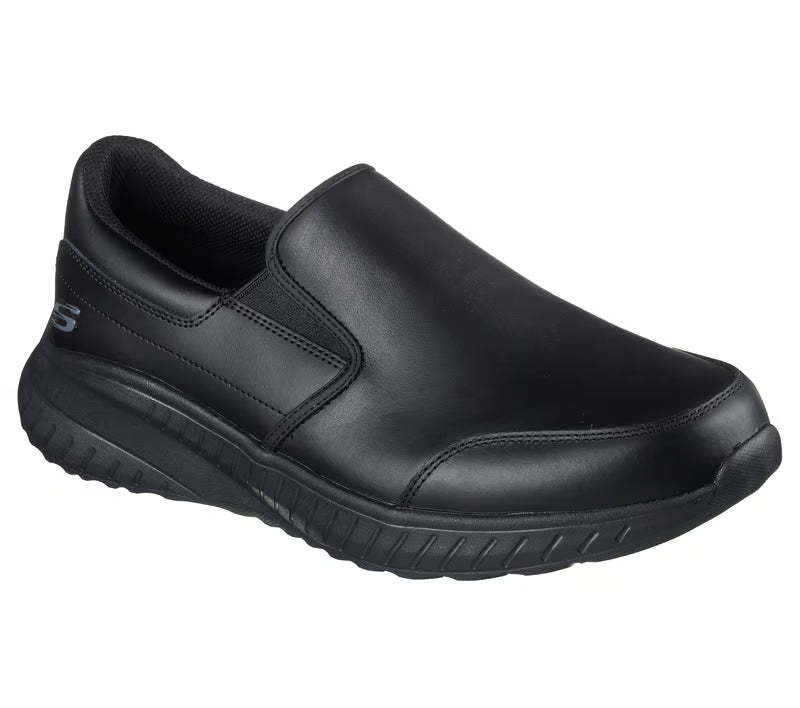 Skechers Work 200292EC Squad Chaos - Rockrath Mens Slip Resistant Work Loafers Black