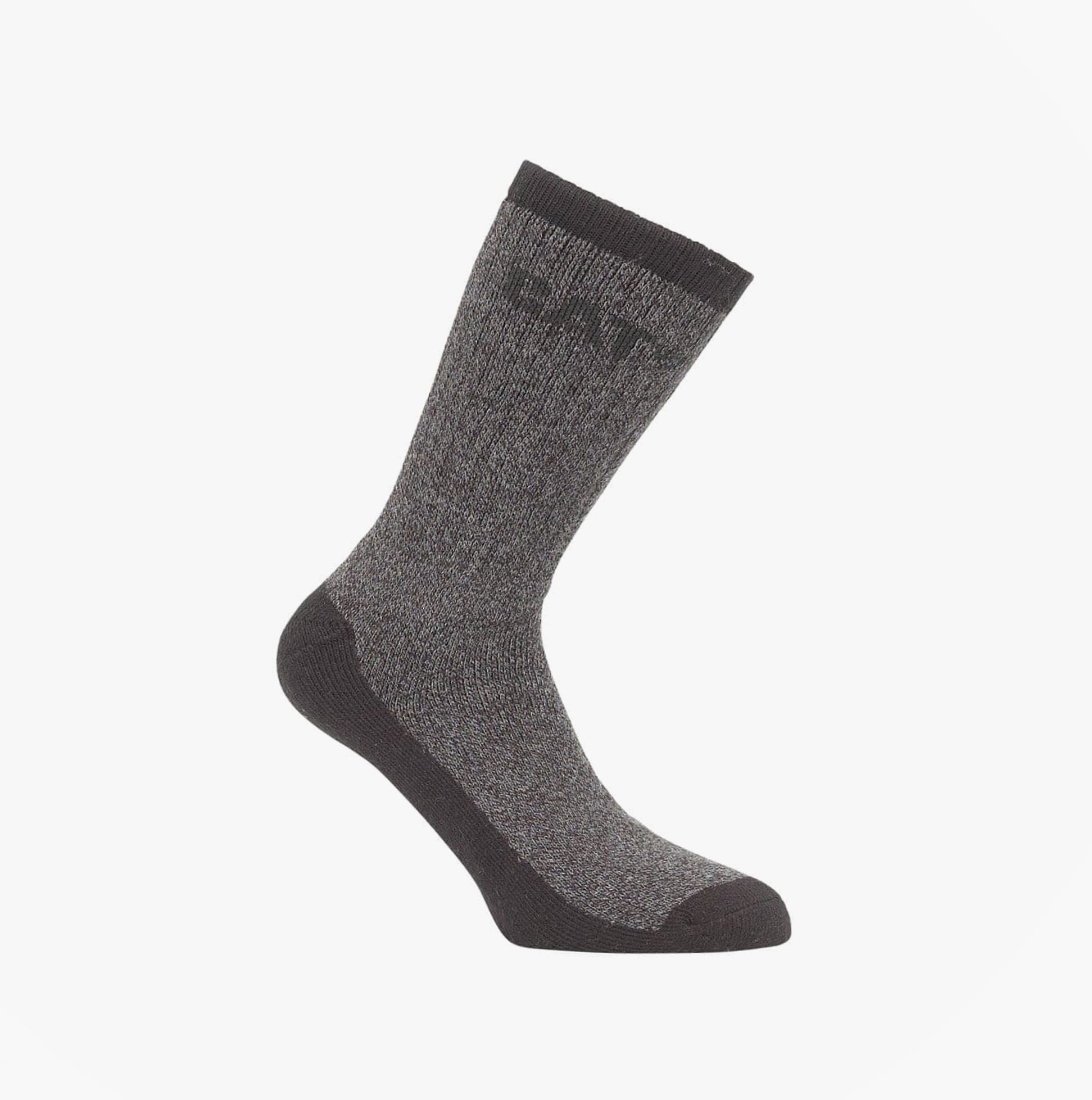 CAT THERMO Mens Boot Socks 2 Pairs side view showing reinforced toe and heel features in a dark color.