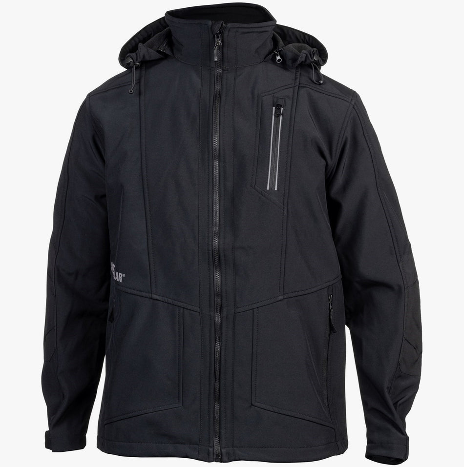 CAT MERCURY SOFT SHELL Mens Hooded Jacket Black