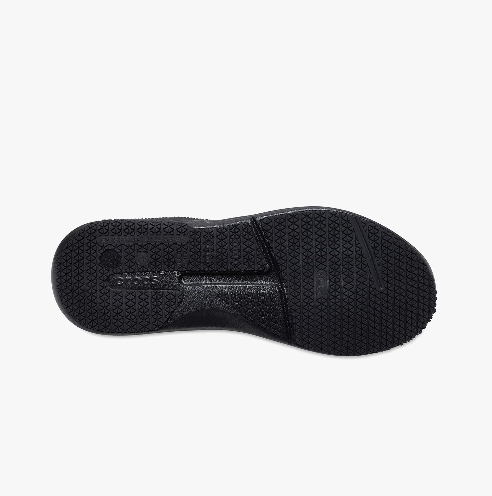 Crocs At Work ON THE CLOCK Mens Work Trainers Triple Black | STB