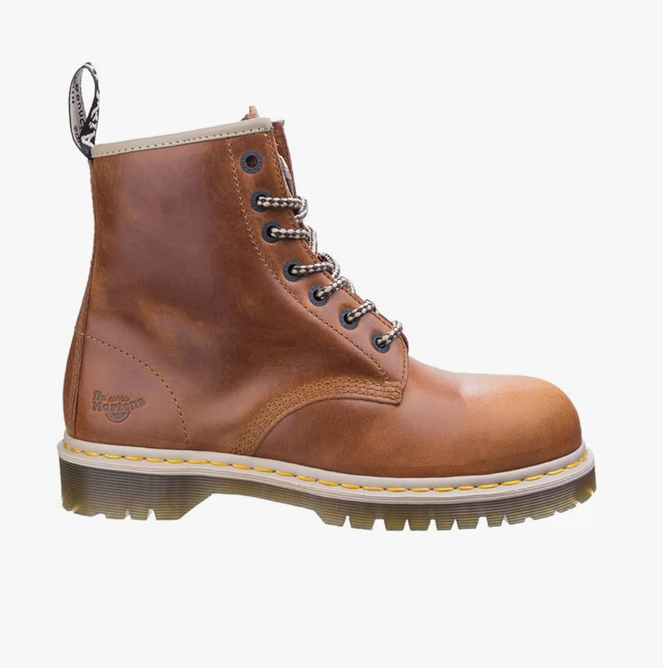 Dr Martens ICON 7B10 Unisex Leather Safety Boots Tan