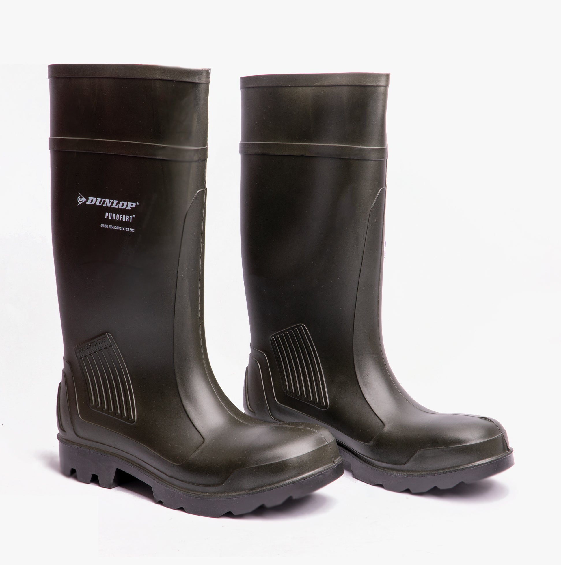 Docoo2 Dunlop PUROFORT PROFESSIONAL Unisex Safety Wellington Boots Green