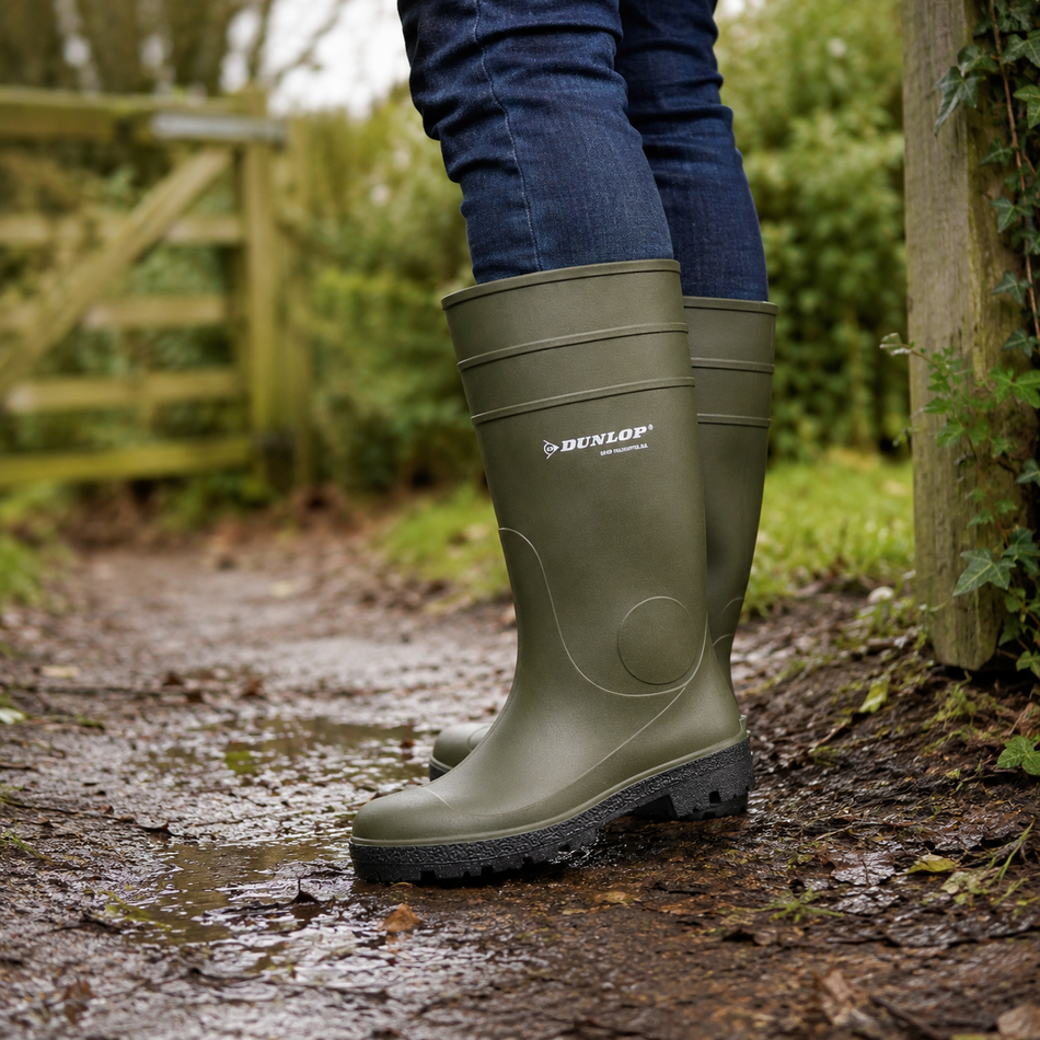 Dunlop PROTOMASTOR Mens Safety Wellingtons Green