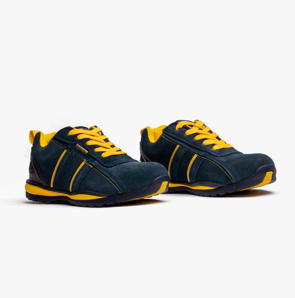 Grafters M090CS Unisex Safety Trainers Navy
