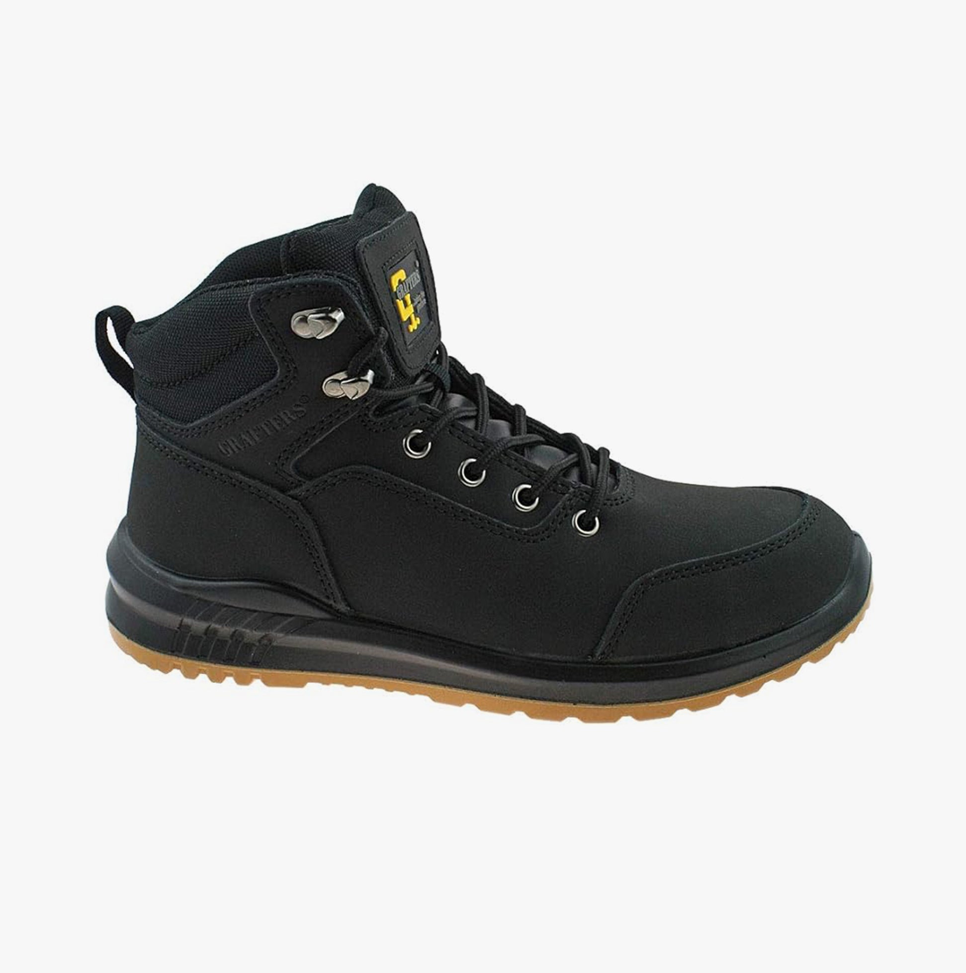 Grafters M513A Unisex Nubuck Steel Toe Boots Black | STB – STB.co.uk