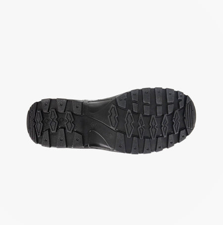 Grafters M752A DMZ6 Mens 6 Inch Safety Boots Black sole view showing grip features and tread design.