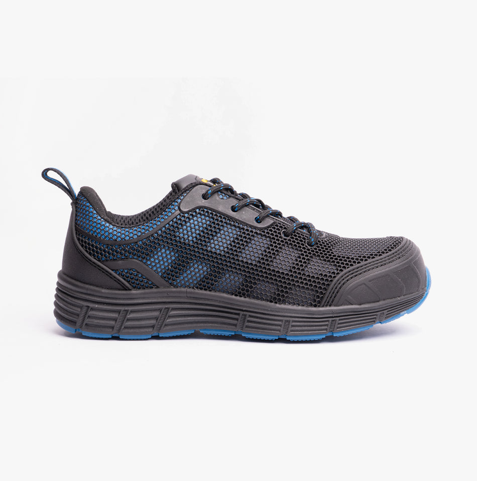 Grafters M9806A Unisex Safety Trainers Black/Blue