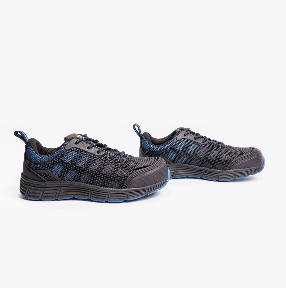 Grafters M9806A Unisex Safety Trainers Black/Blue