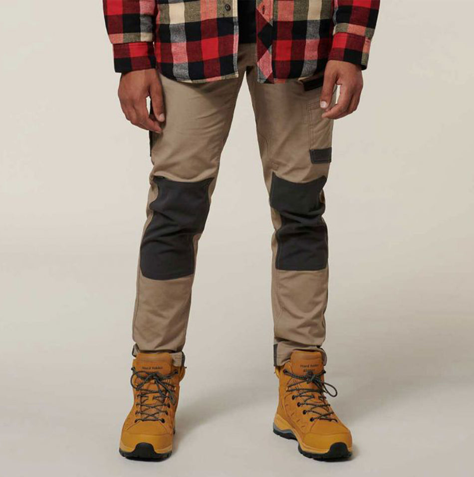 Hard Yakka RAPTOR ACTIVE Mens Work Trousers Tan