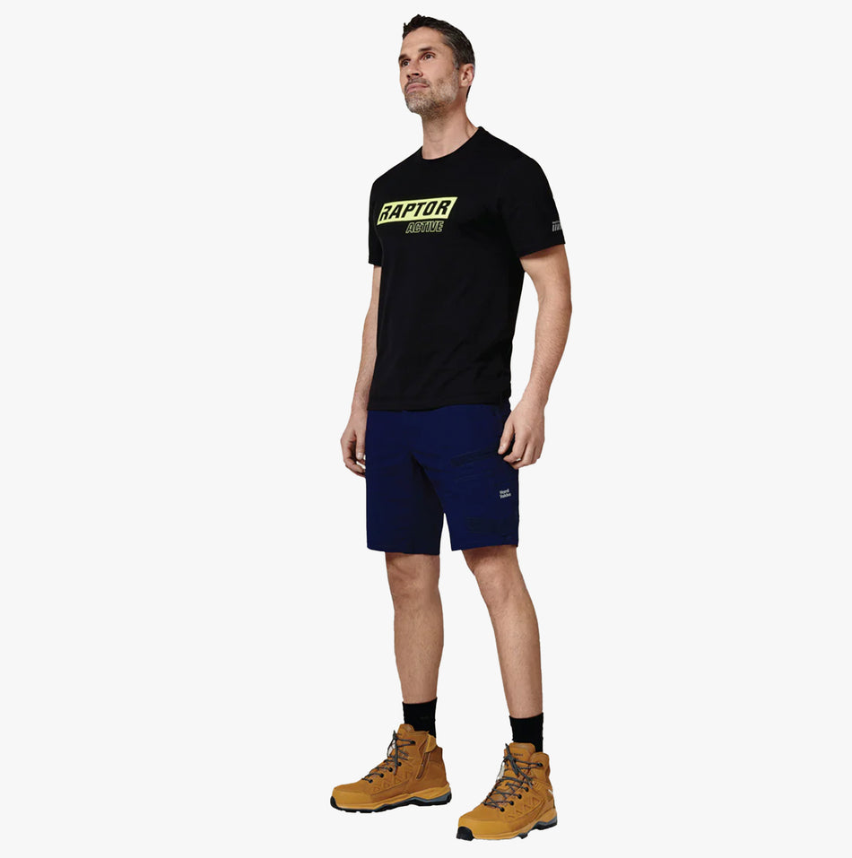 Hard Yakka RAPTOR ACTIVE MID Mens Work Shorts Navy