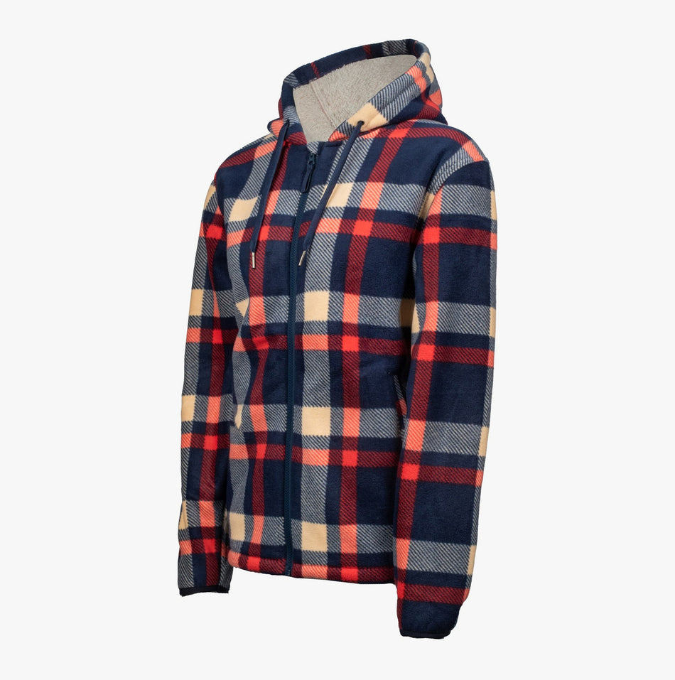 Hard Yakka CHECK ZOODIE Womens Sweatshirt Blue