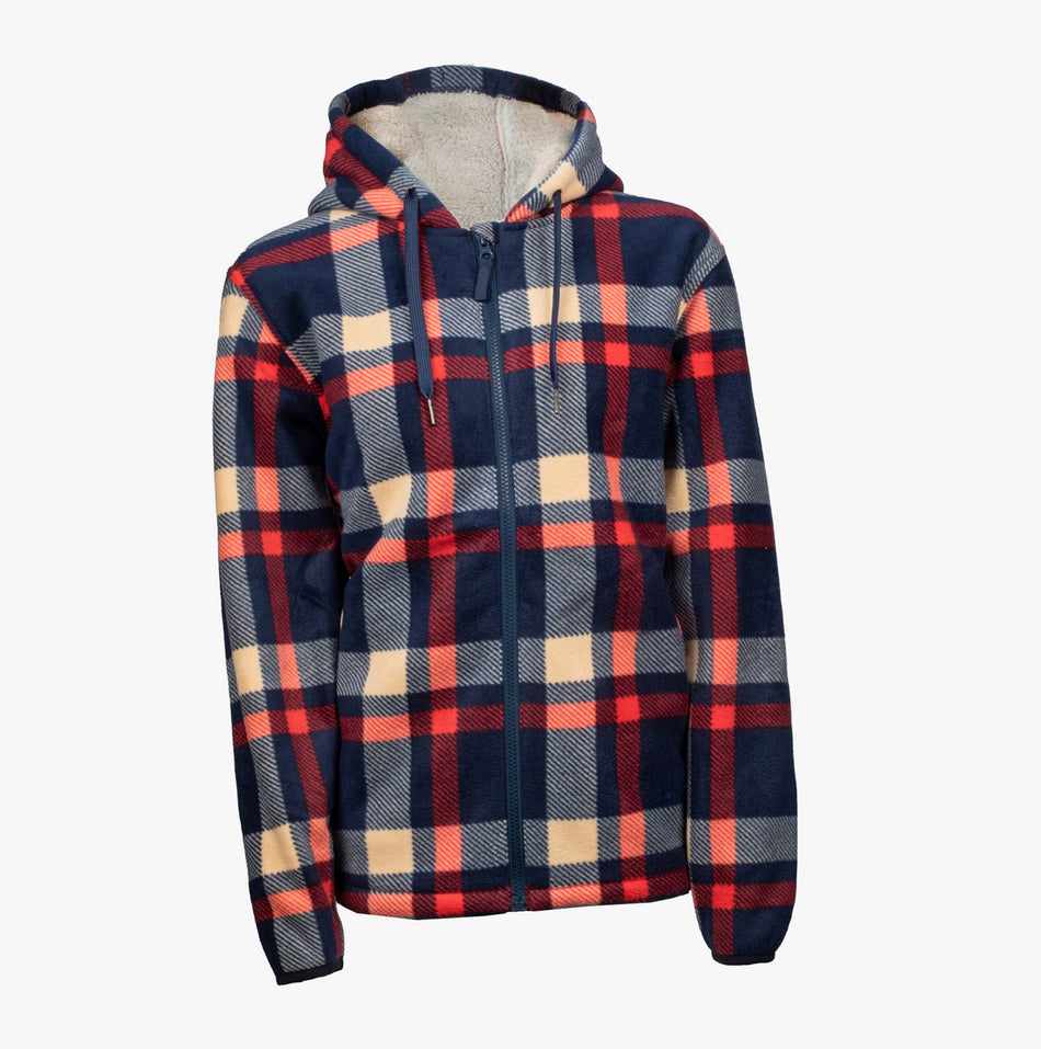 Hard Yakka CHECK ZOODIE Womens Sweatshirt Blue