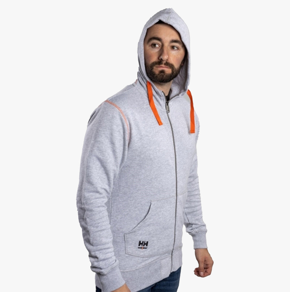 Helly Hansen OXFORD ZIP HOODIE Mens Sweatshirt Grey Melange
