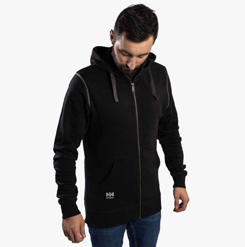 Helly Hansen OXFORD ZIP HOODIE Mens Sweatshirt Black